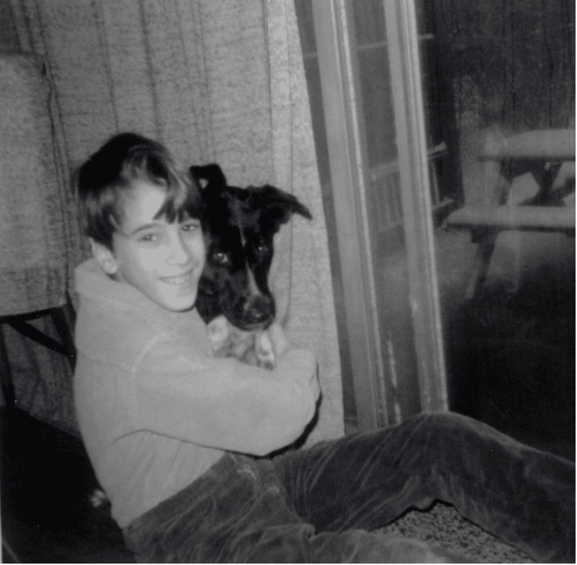 1972 Greg and his Dog named Star