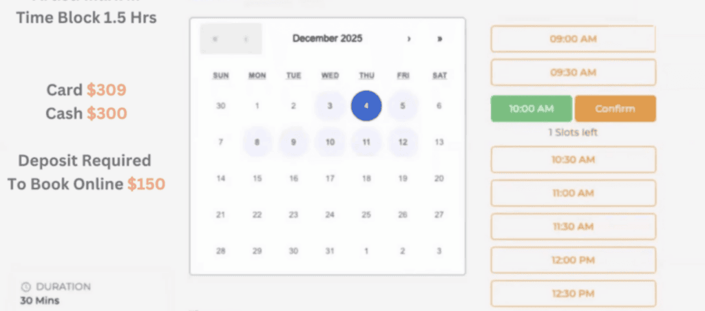 mobile pet grooming software booking times