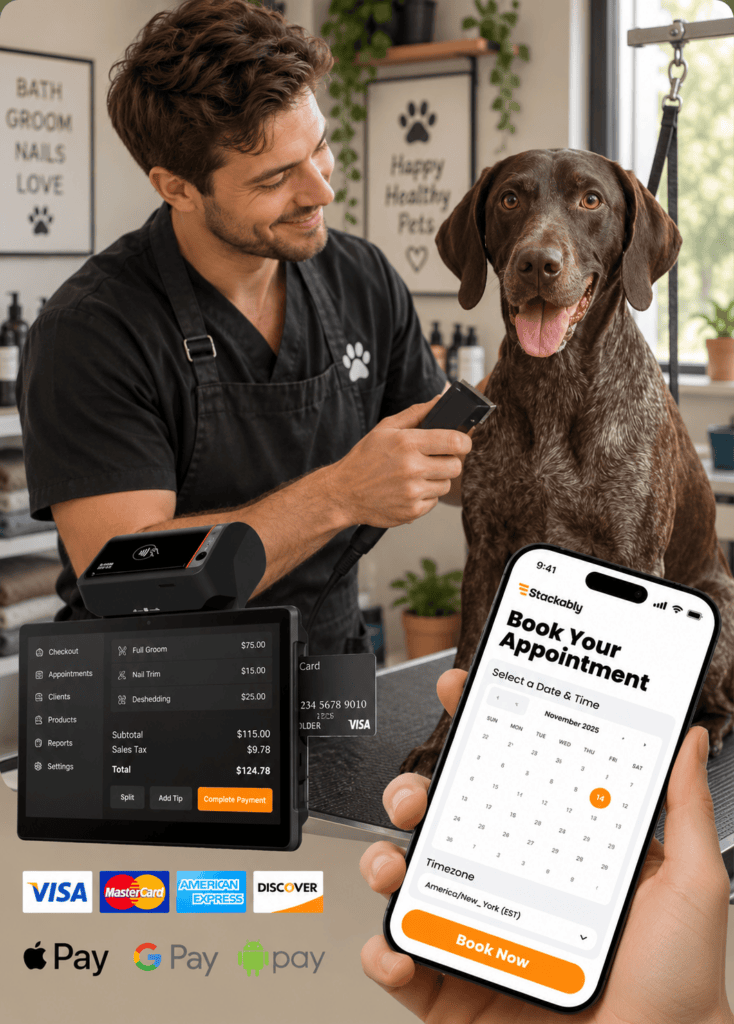 Image of Groomer Stack vs MoeGo Pricing Features Payments Compared